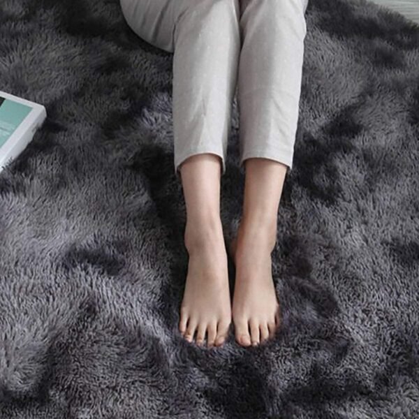 Large shaggy fluffy rug for living room, bedroom, and anti-slip soft carpet floor mat - Image 6