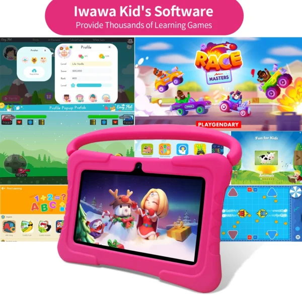 PRITOM Kids Tablet 7inch Android Education PAD 32GB Pad Dual Camera Quad Core - Image 4